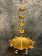 Hanging Rose Platter Urli (with Crystal)
