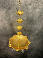 Hanging Rose Platter Urli (with Crystal)