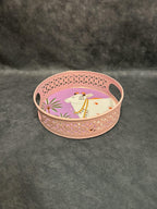 Circular Tray With Pichwai Art Picture 8