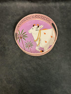 Circular Tray With Pichwai Art Picture 8