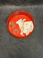 Circular Tray With Pichwai Art Picture 8