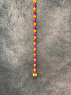 Bead Pom pom and Gold bell String