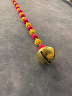 Bead Pom pom and Gold bell String