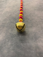 Bead Pom pom and Gold bell String