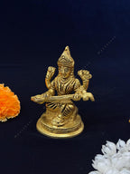 Saraswati Murti in Brass