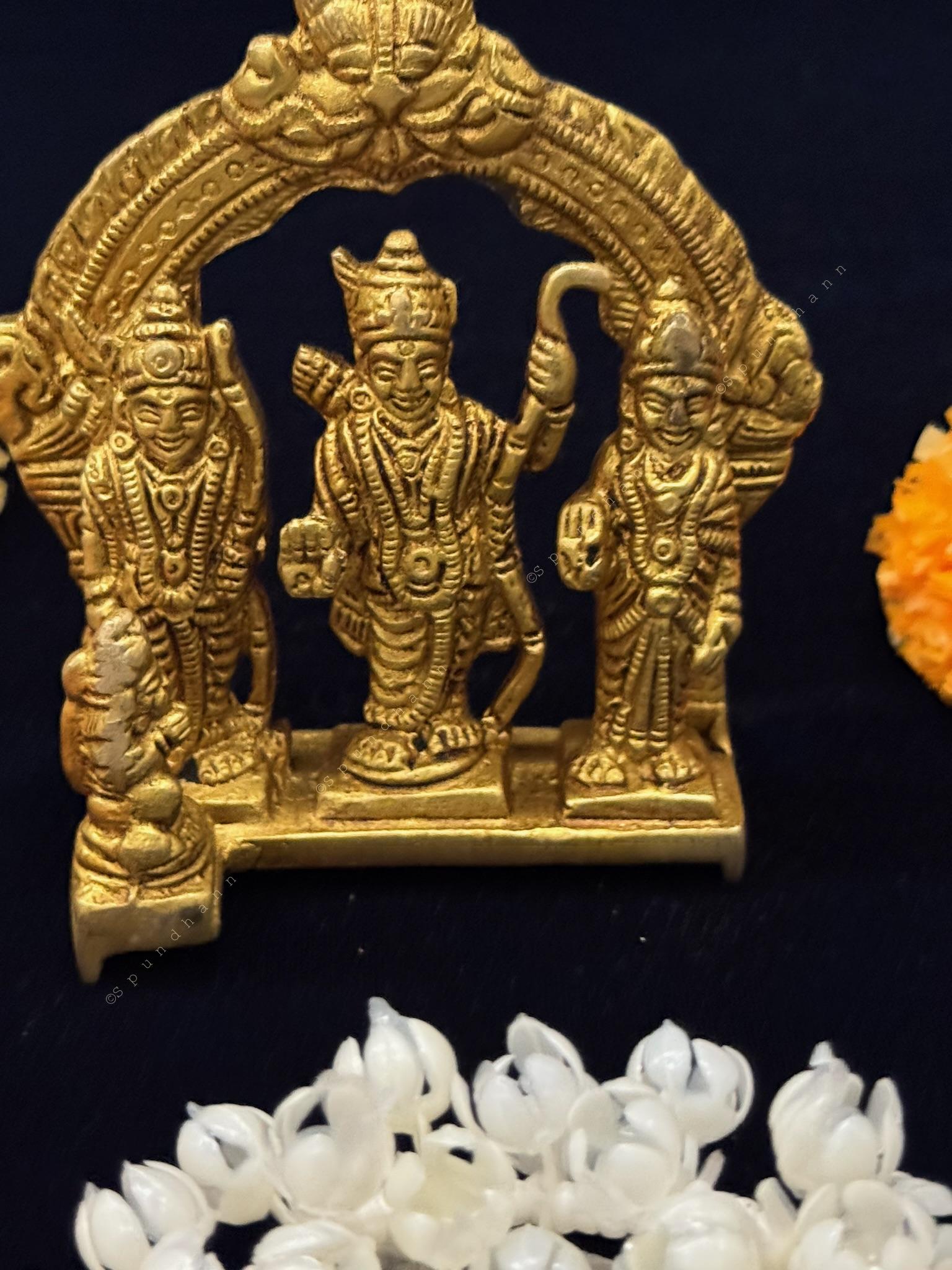 Ram Laxman Sita Murti in Brass