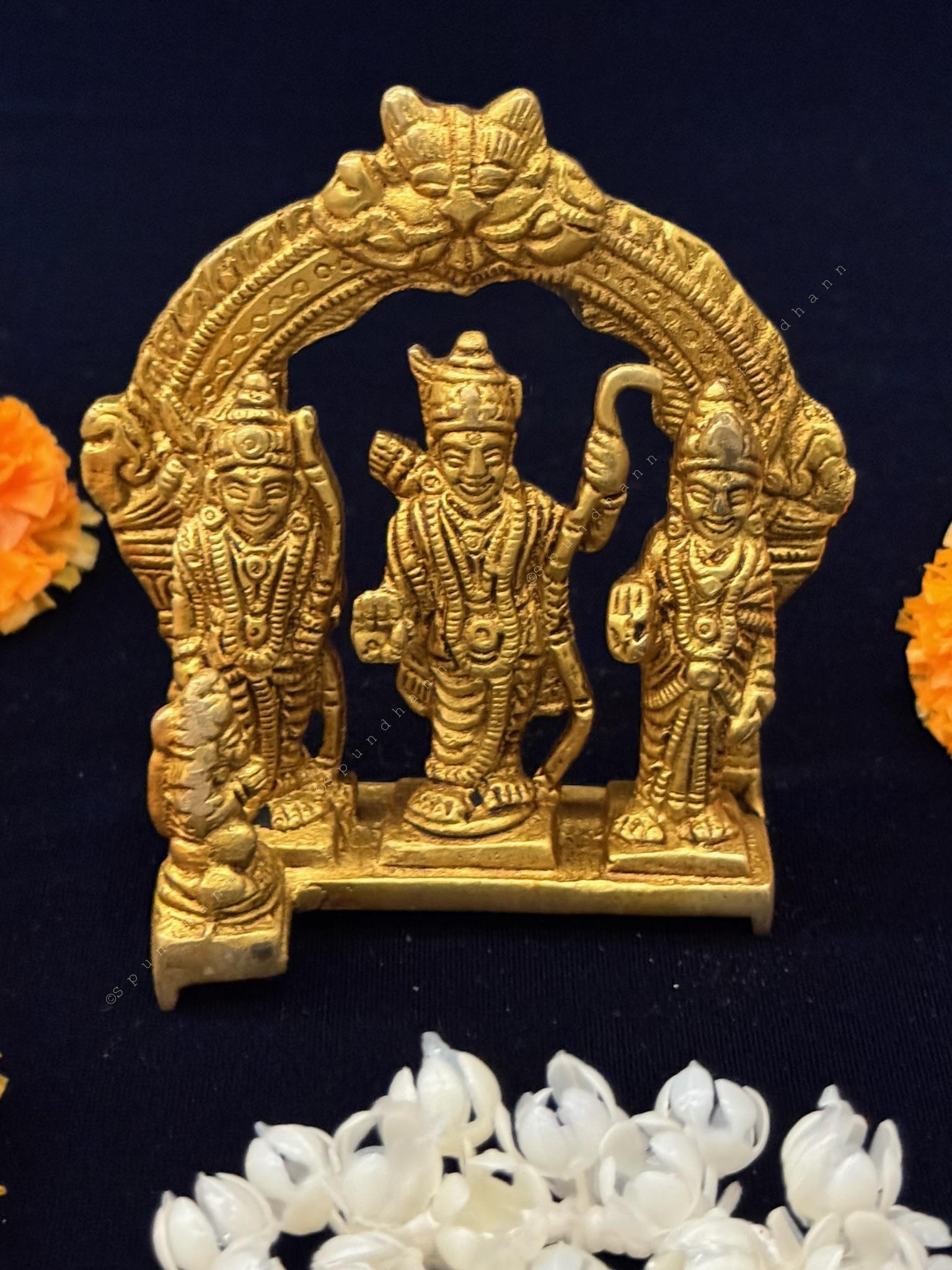 Ram Laxman Sita Murti in Brass