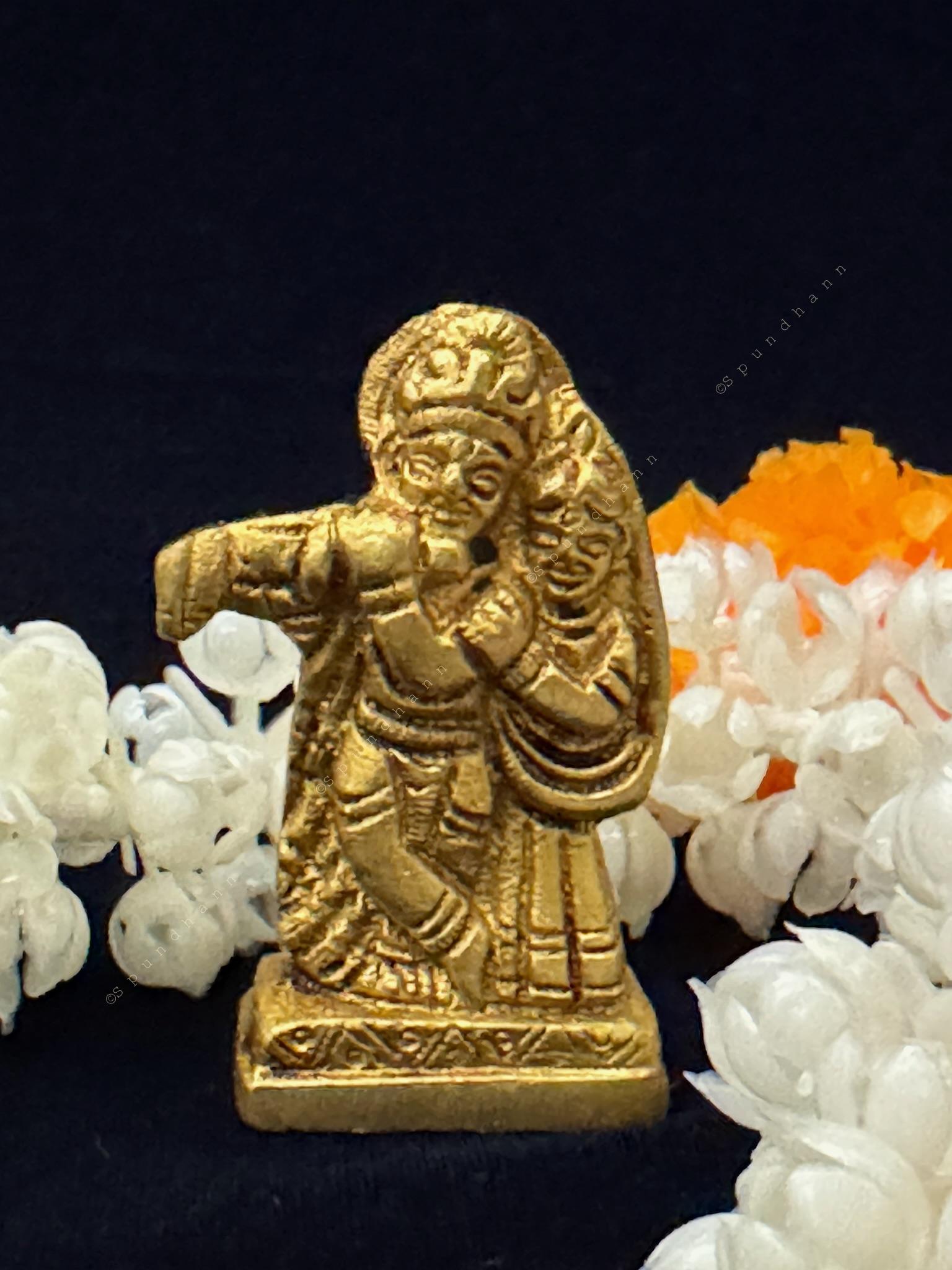Radha Krishna Murti in Brass