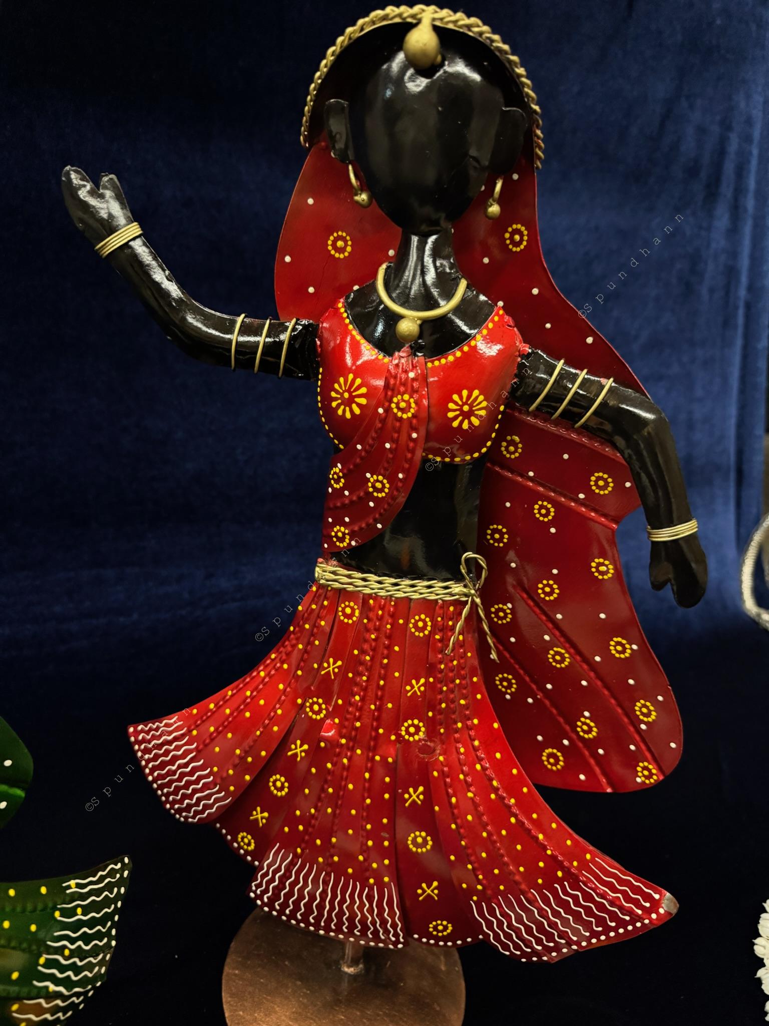 Dancing Tribal Figurine Set of 2