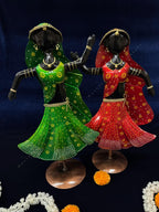 Dancing Tribal Figurine Set of 2