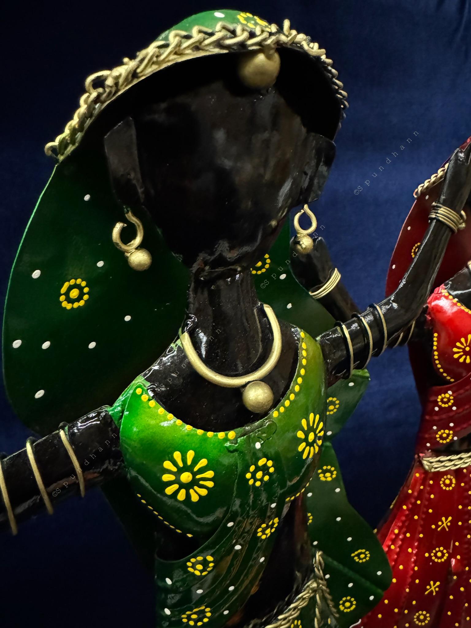 Dancing Tribal Figurine Set of 2