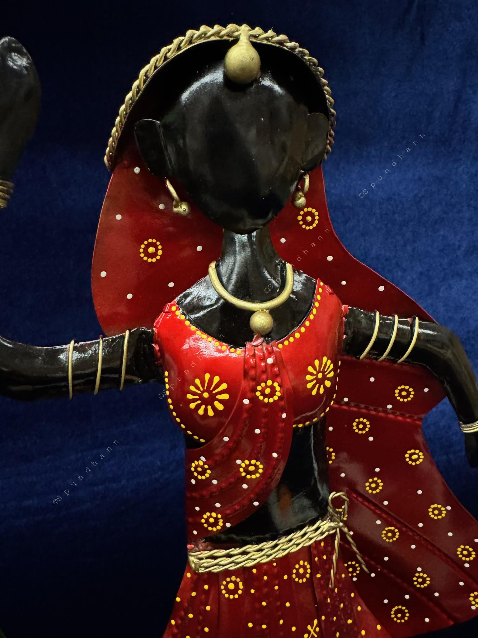 Dancing Tribal Figurine Set of 2