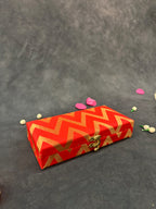 Rectangular Zari V Print Gift Box