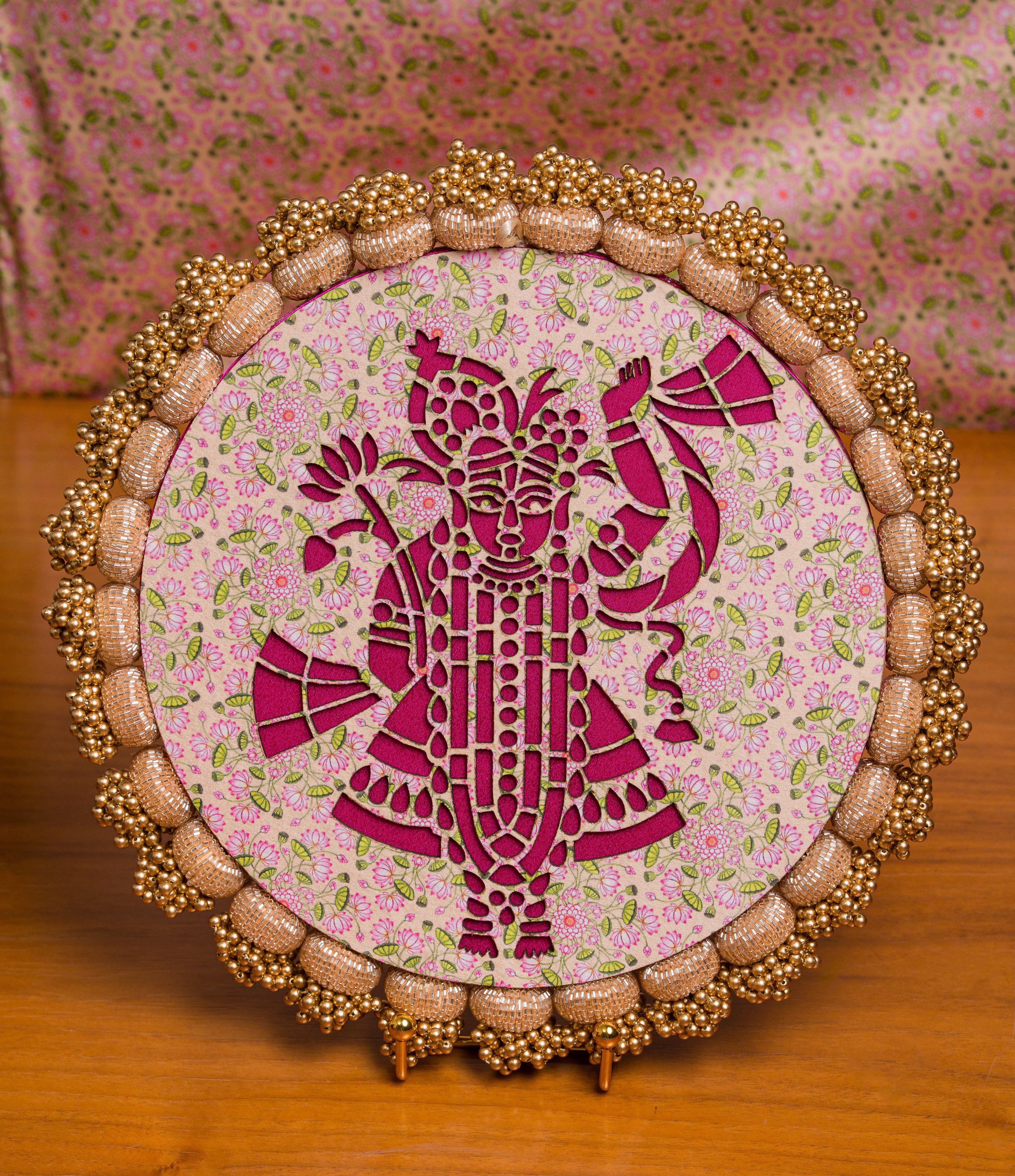 Shrinathji: Glass Beaded OG Inflorescence Divine Pichwai