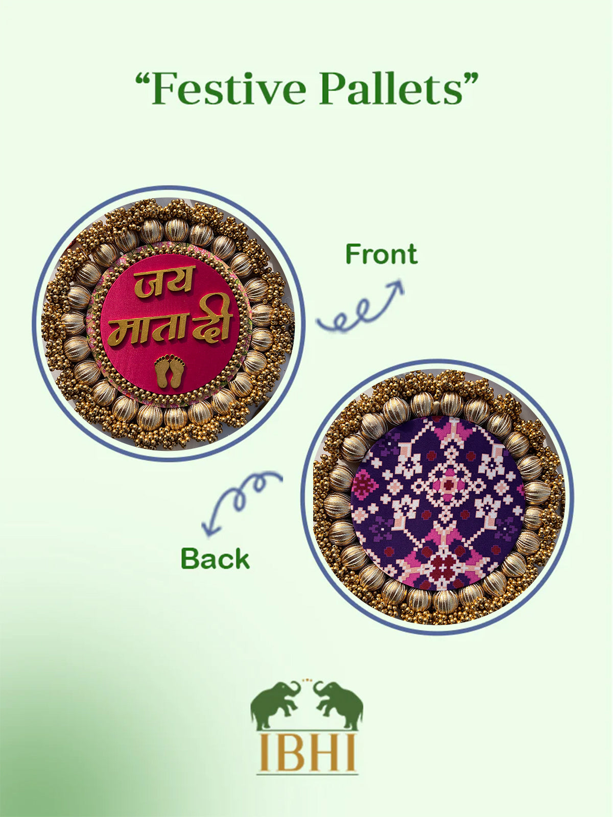 Jay Mata Di Platter-8 inches