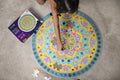 Mirror Magic Silver Foil Rangoli Puzzle - 75 pcs