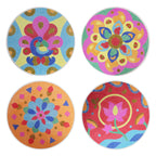 Make Your Own Rangoli Mandala Sand Art Kit - 4 cardboard coasters