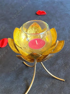 Lotus Standing Glass T Light