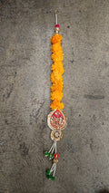Marigold Gota Pearl and Ball with Tassel Hanging