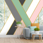 Life n Colors: Modern Geometric Print Art Wallpaper