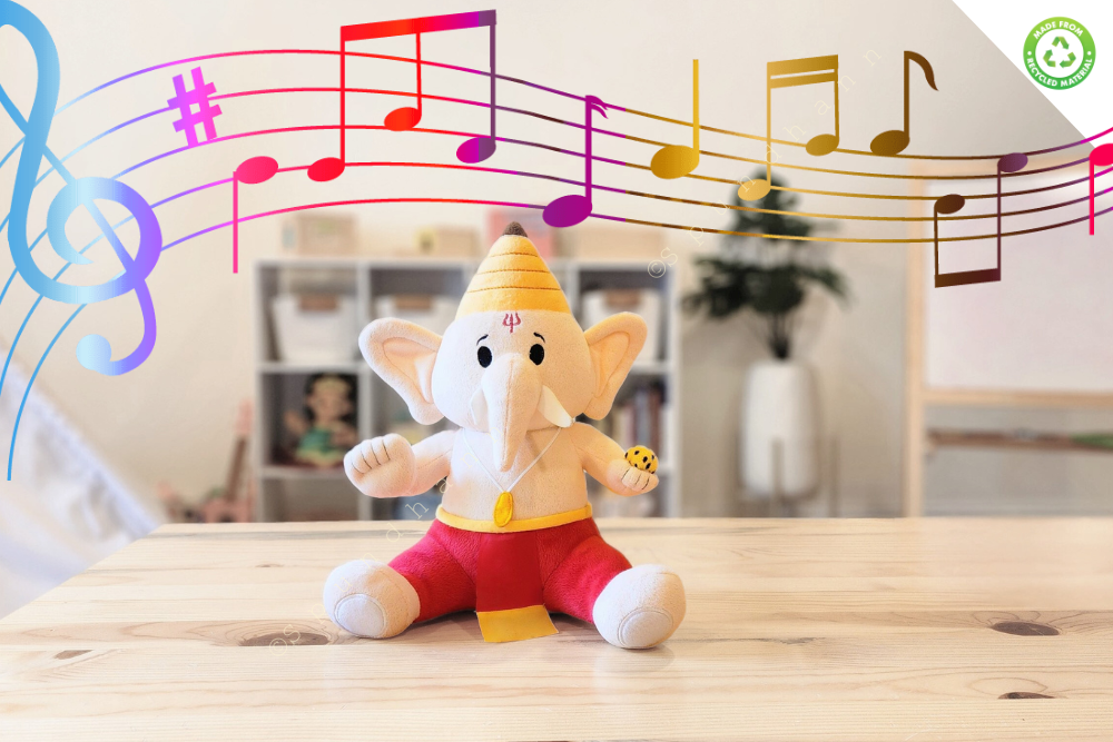 Baby Ganesh Mantra Singing Plush Toy