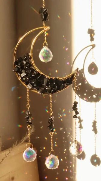Moon Crystal Prisms Suncatcher