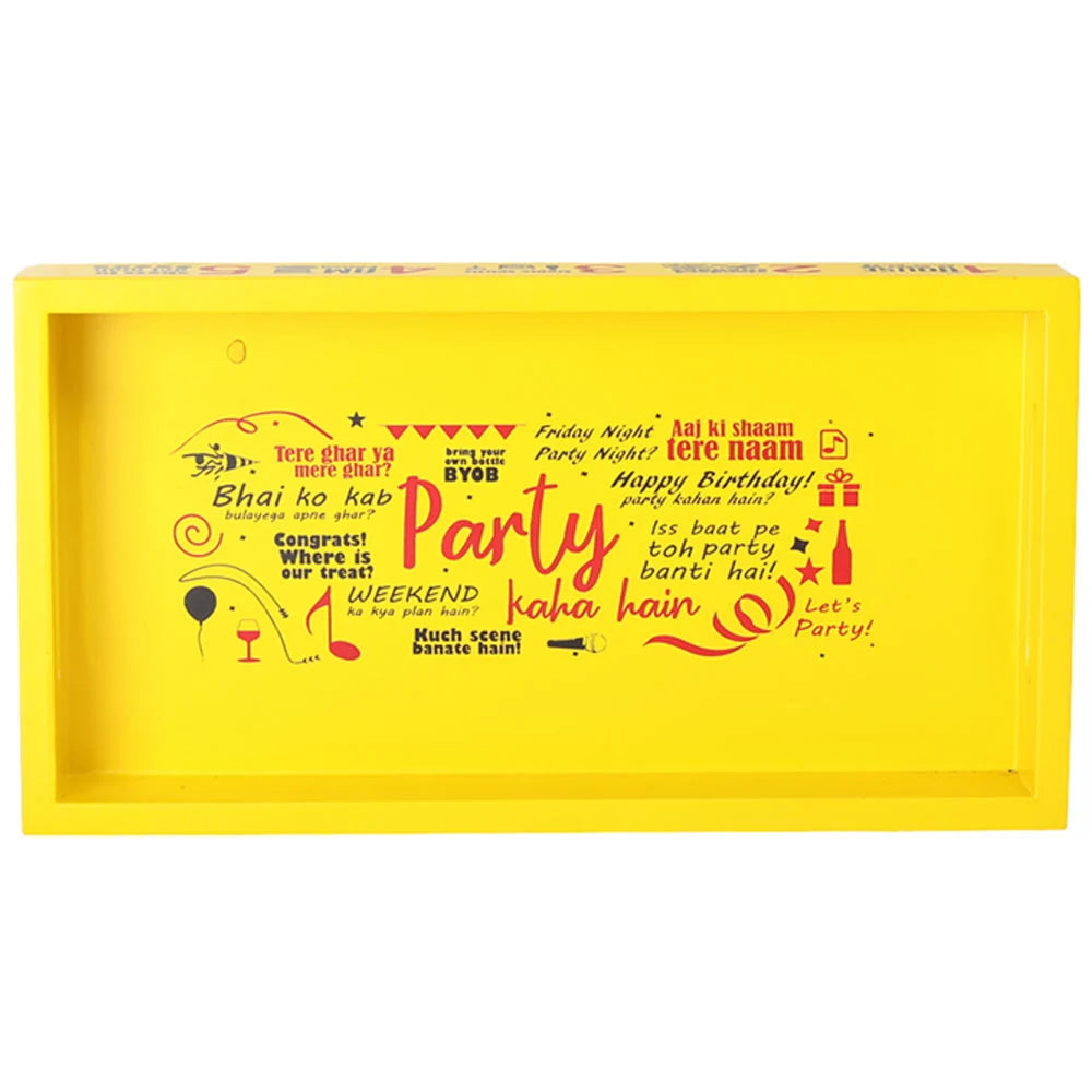 Party Kahan Hain Serving Tray