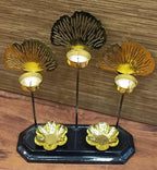Triple Peacock Cutwork Standing Tea Light