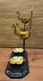 Triple Peacock Cutwork Standing Tea Light