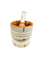 Aspen Mortar & Pestle Distressed White