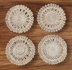 Woven Round Mat Looped Edge (13) (Pack of 4)