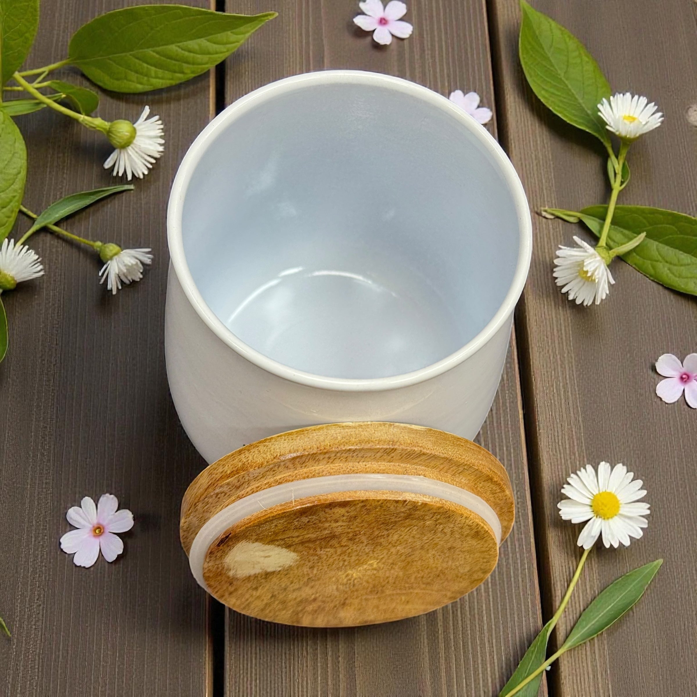 White Canister Set Tea, Coffee & Sugar (2 Styles)