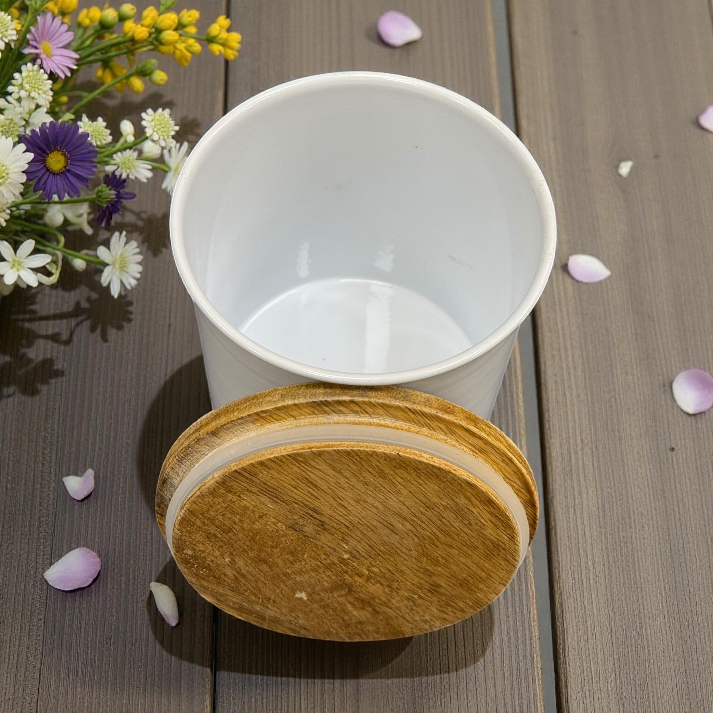 White Canister Set Tea, Coffee & Sugar (2 Styles)
