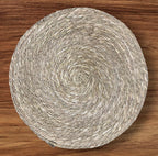 Woven Round Mat Seagrass Natural 14( Pack of 4)