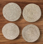 Woven Round Mat Seagrass Natural 14( Pack of 4)