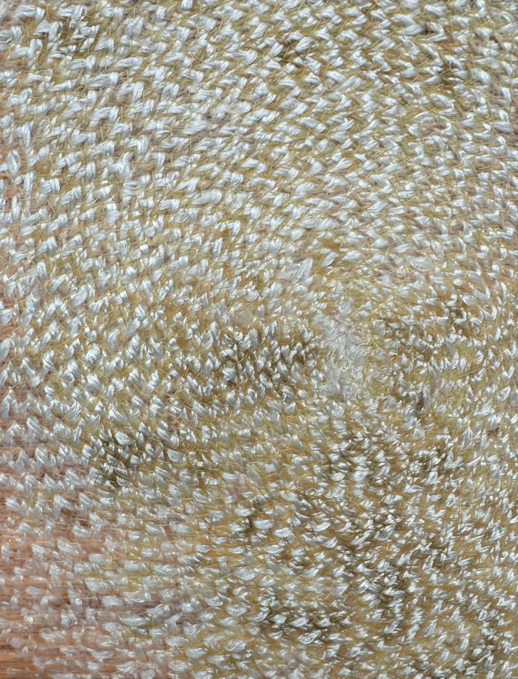 Braided Round Mat Natural White Mix (14) (Pack of 4)