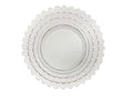 Petal Carved Charger Plate White (Set of 2)