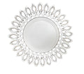Sunburst Leaf Charger Plate White (Set of 2)