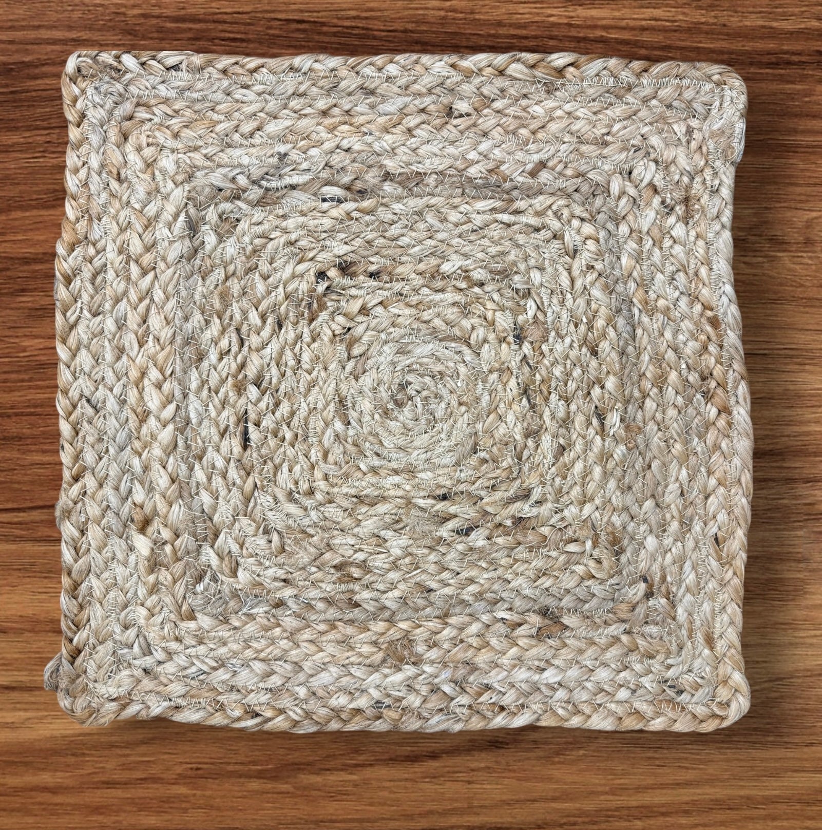 Handbraided Square Mat Rustic Tan (Pack of 4)