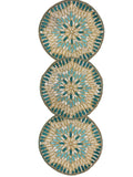 Aurora Beaded Runner Turquoise & Gold