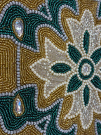 Emerald Beaded Runner Gold & Green