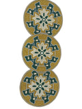 Emerald Beaded Runner Gold & Green