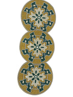 Emerald Beaded Runner Gold & Green