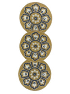 Noir Bloom Beaded Runner Gold & Navy