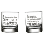 QUOTE WHISKEY GLASS SET OF 4