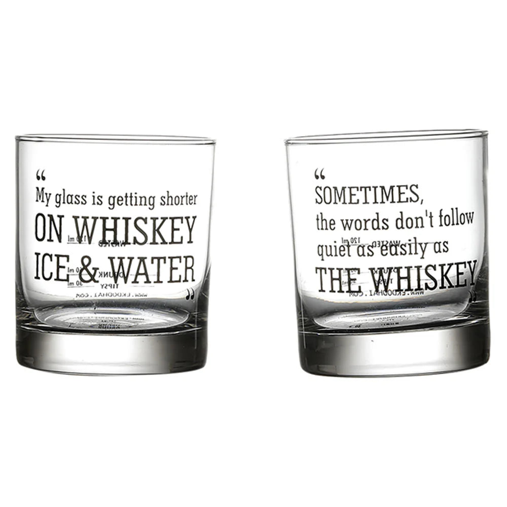 QUOTE WHISKEY GLASS SET OF 4