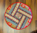 Round Handcrafted Designer Rangoli Mat