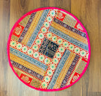 Round Handcrafted Designer Rangoli Mat