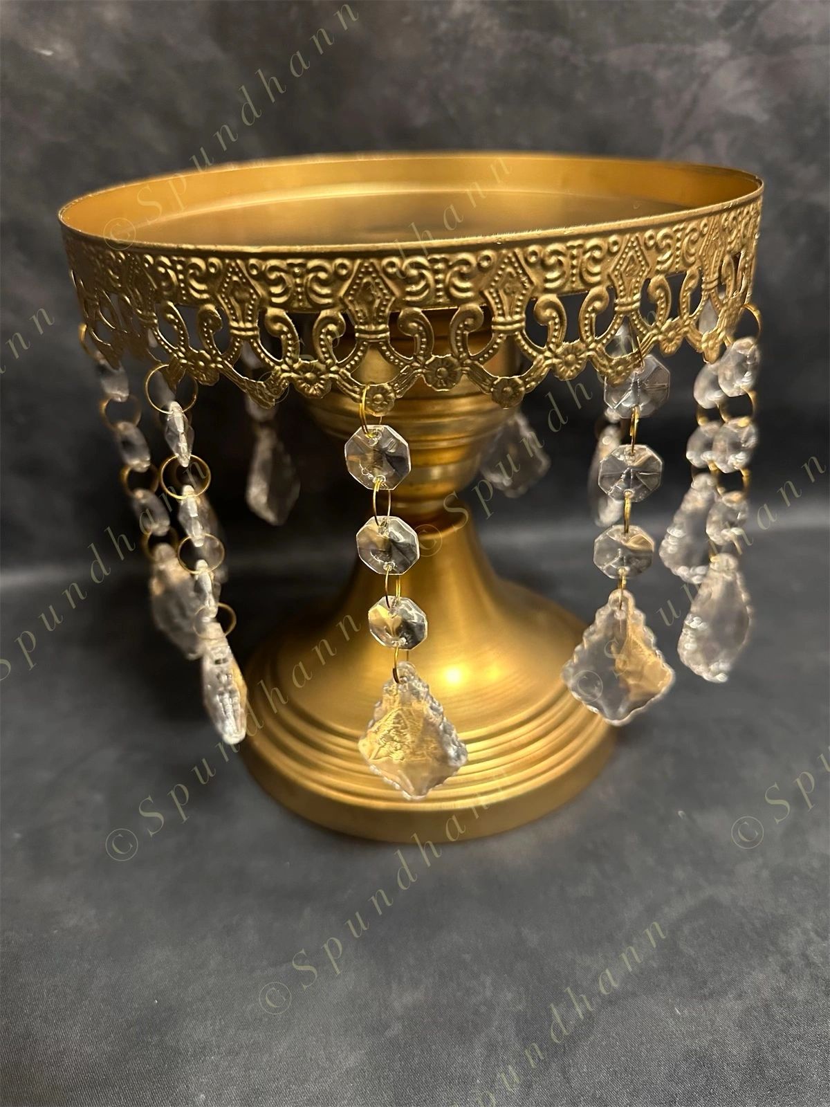 Hanging Crystal Cake Stand