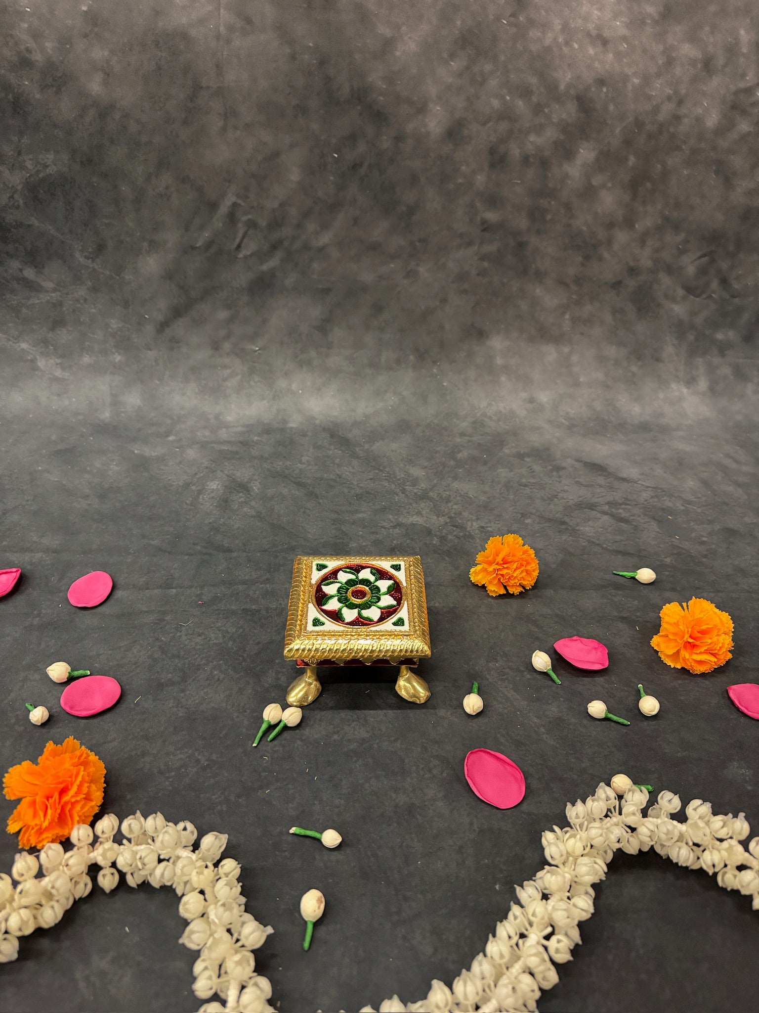 Square Meenakari Chowki